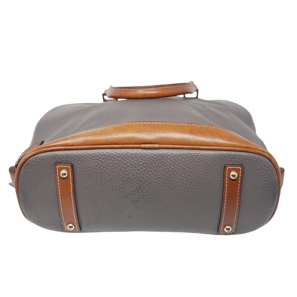 Dooney & Bourke | Women's Gray Pebble Zip Satchel Bag (One Size)